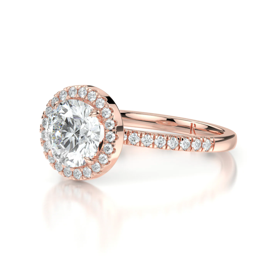 Joy Engagement Ring in 18K rose gold